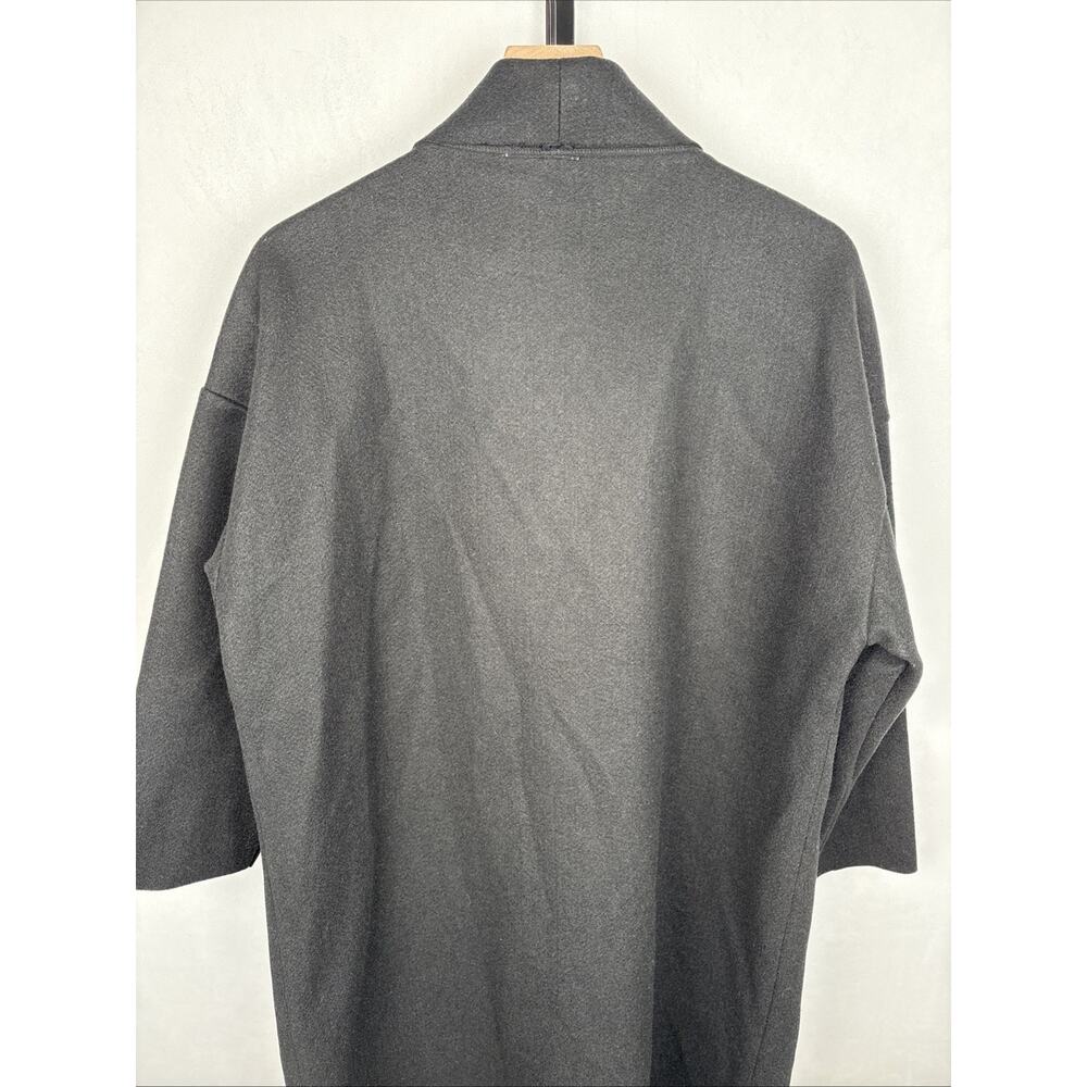 NEW Sadie & Sage Open Front Coat Womens Small Black Relaxed Lagenlook Minimalist - Picture 7 of 12